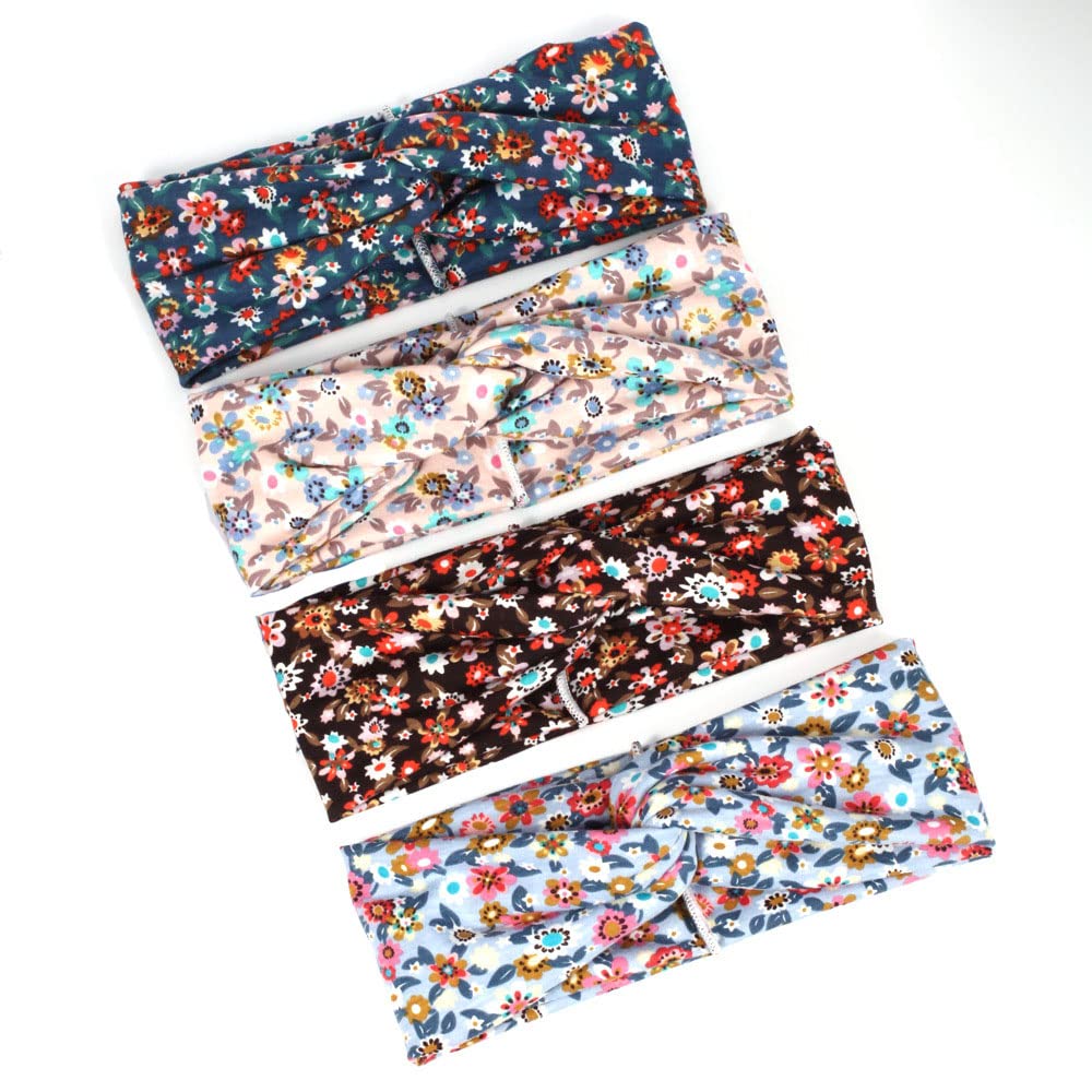 Lot De 6 Bandeaux Bohème Pour Femme - Coton, Motifs Floraux Vintage, Pour Yoga Et Quotidien - 9