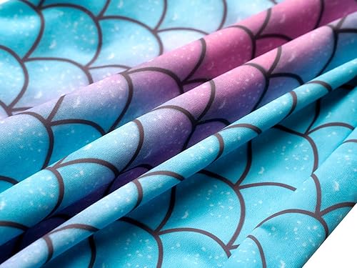 Miniatura 5 de Funna Disfraz de Sirenita para niñas, disfraz de princesa con accesorios y peluca