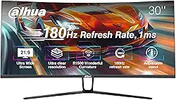 Monitor Gamer Ultrawide Dahua 30'' WFHD 200Hz 1MS DCR Inteligente Adaptive-Sync HDMI DP VA Preto - DHI-LM30-E330CA
