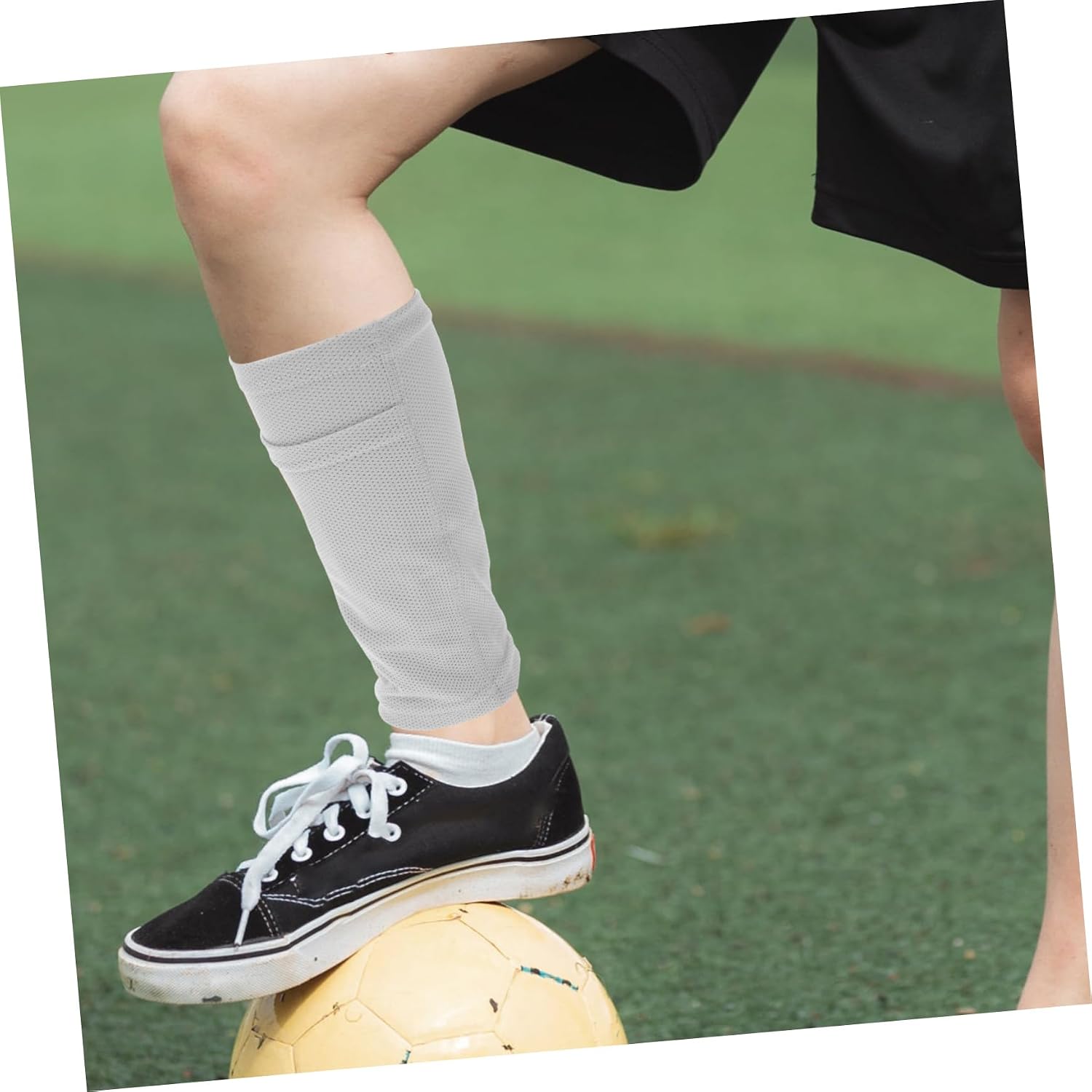 1Pair Soccer Shin Guard Sleeves for Youth Adults Protective Football Gear with Compression Design Breathable Calf Support for Enhanced Performance Injury Prevention