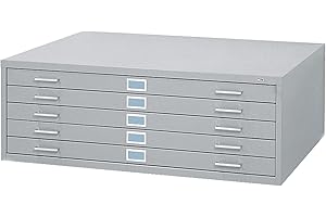 Safco Products 4998GRR Flat File Cabinet: Secure and Space-Efficient Storage for Your Documents