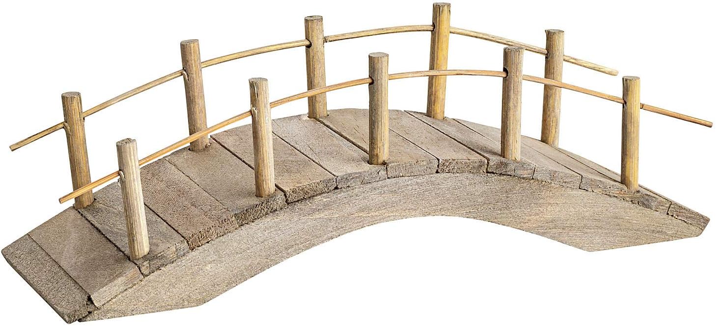MaMeMi Wooden Bridge Flat [Approx. 13 cm Long, Handmade] Nativity Scene Accessories/Accessories for Nativity Scenes & Nativity Scenes & Model Making