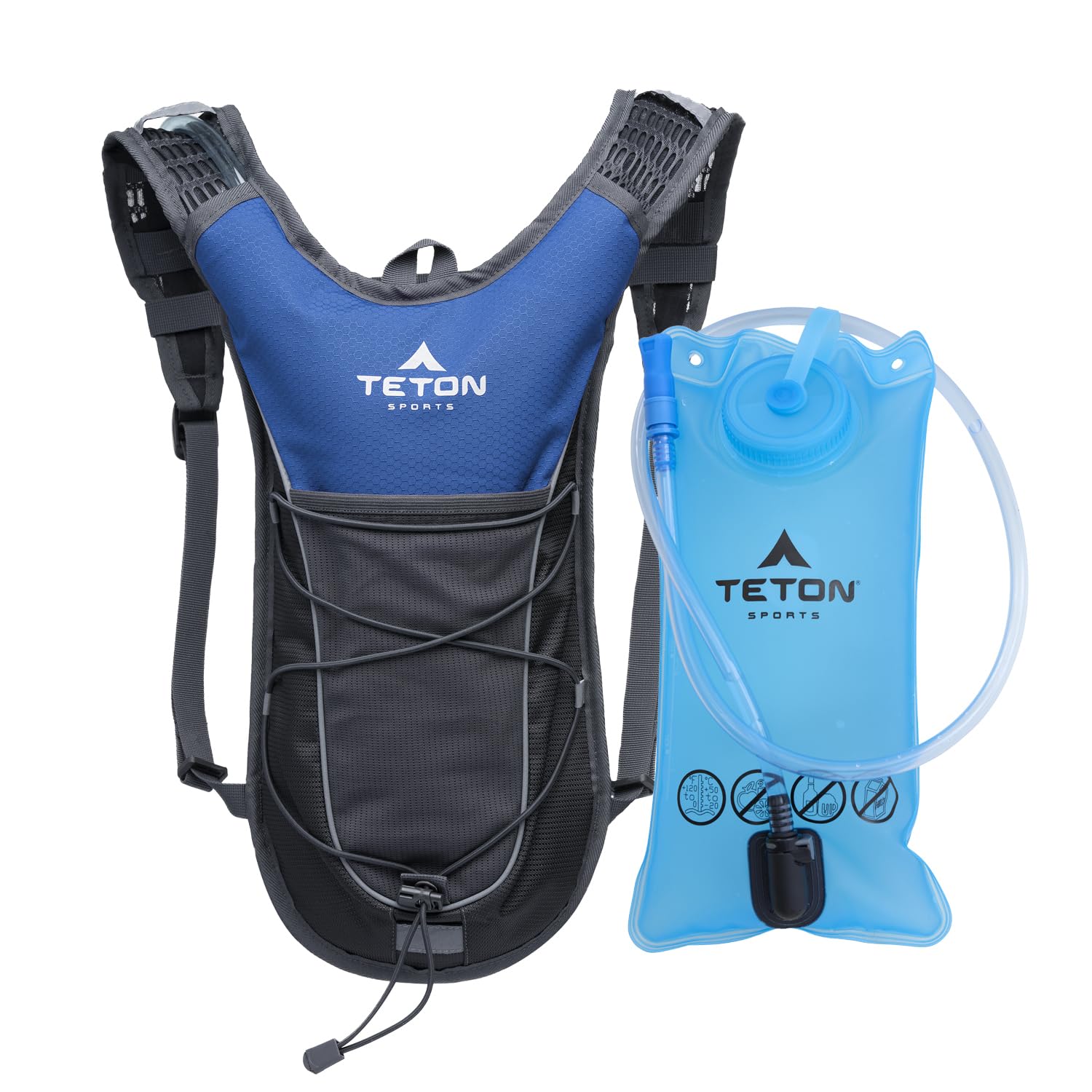 Teton Oasis/Trailrunner Hydration Backpack – Lightweight Water Pack with 2L/3L Bladder for Hiking, Running, Cycling, Biking – 2L/18L/22L Sizes –