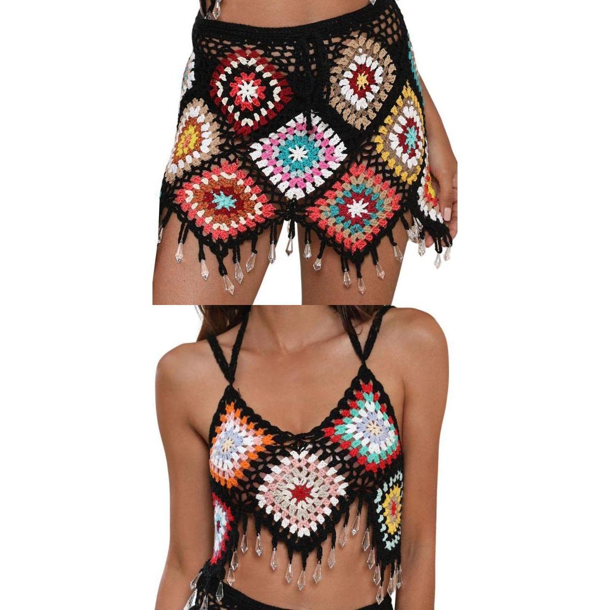 Women Beachwear Summer Swimsuit Cover Knitting Crochet |Clothing, Shoes & Accessories | Womens Clothing | Swimwear-image-5