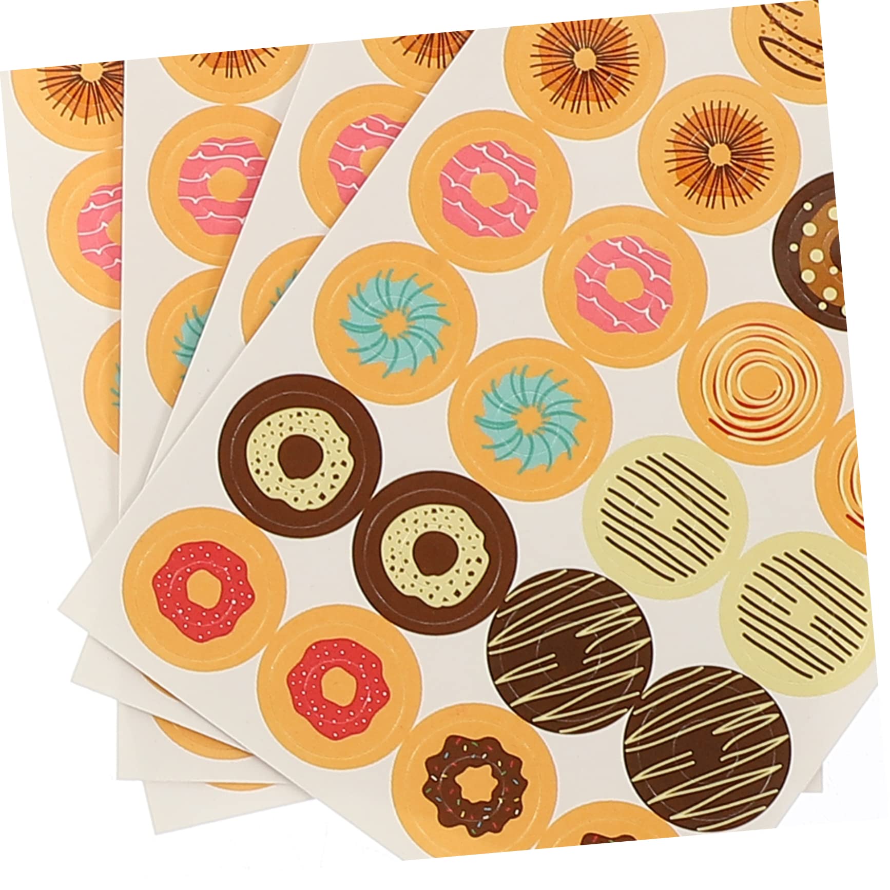 HOMSFOU 5 Set Adesivi Per Carta Etichette Autoadesive Per Carta Sciolta Accessori Per Documenti Design Geometrico E Dolci Per Scuola E Ufficio 1120 Pezzi*5