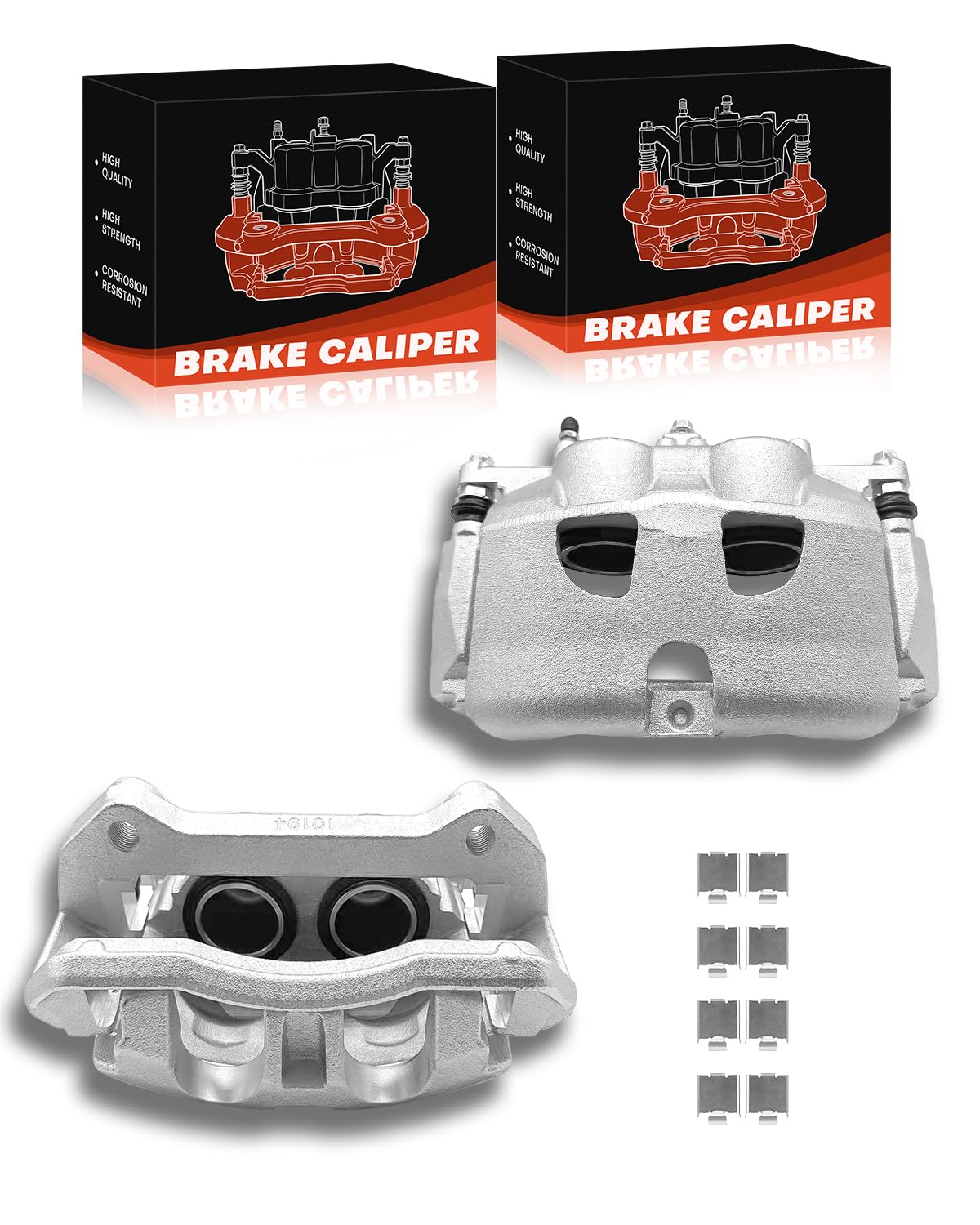 TOVASTY 2PC Set Brake Caliper Left &amp; Right Front Side Set Compatible With F-150 2010-2011,Expedition 2010-2021,Lincoln Navigator 2010-2021,Mark LT 2010-2011