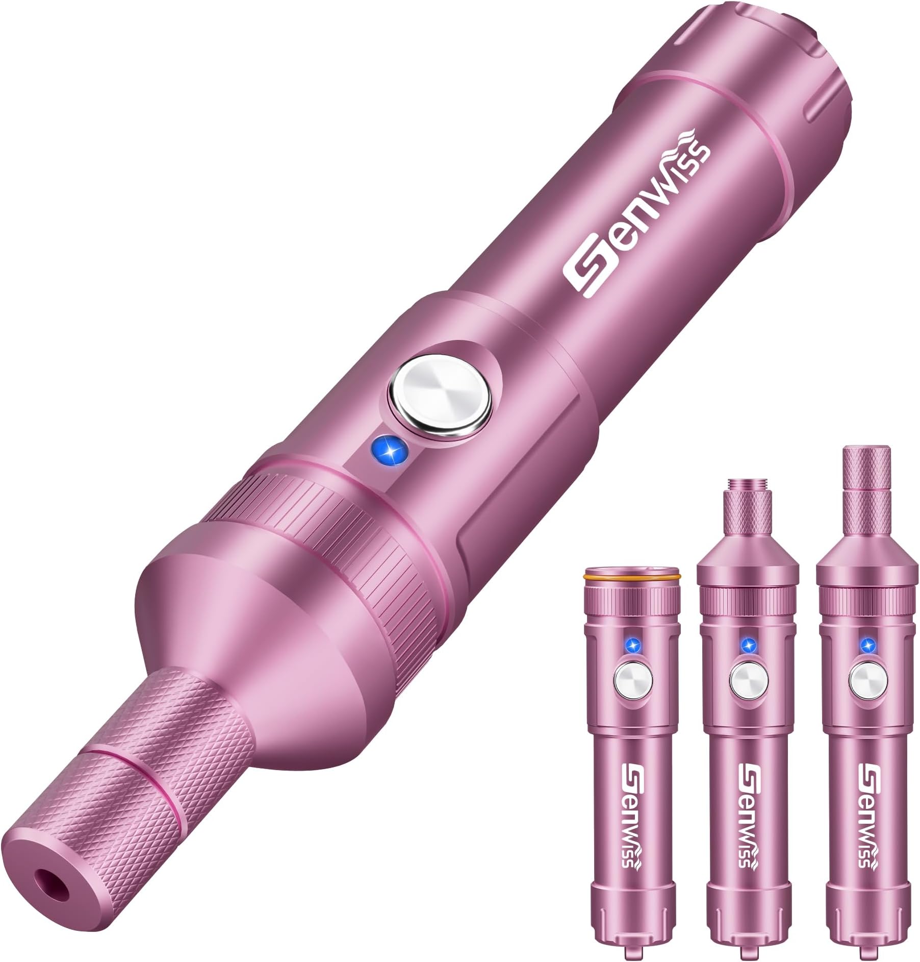 Dive Light, 2000 Lumen Underwater Flashlight, 3 Adjustable Beam Angles Dive Lights Scuba Diving, IP68 Waterproof Scuba Diving Light, Professional Diving Light for Snorkeling & Scuba Diving Gift(Pink)