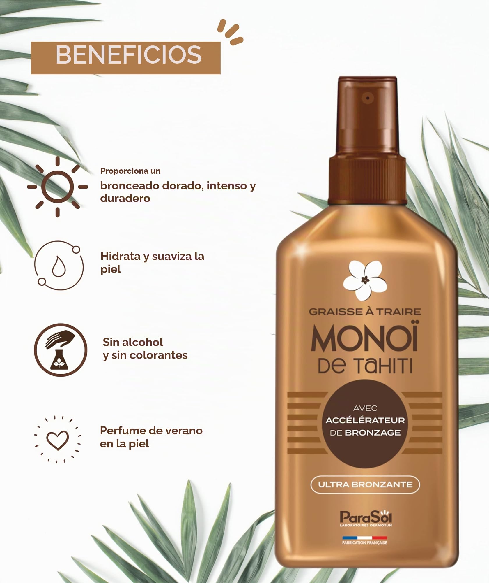 ParaSol Spray Grasa de ordeño Monoï de Tahití