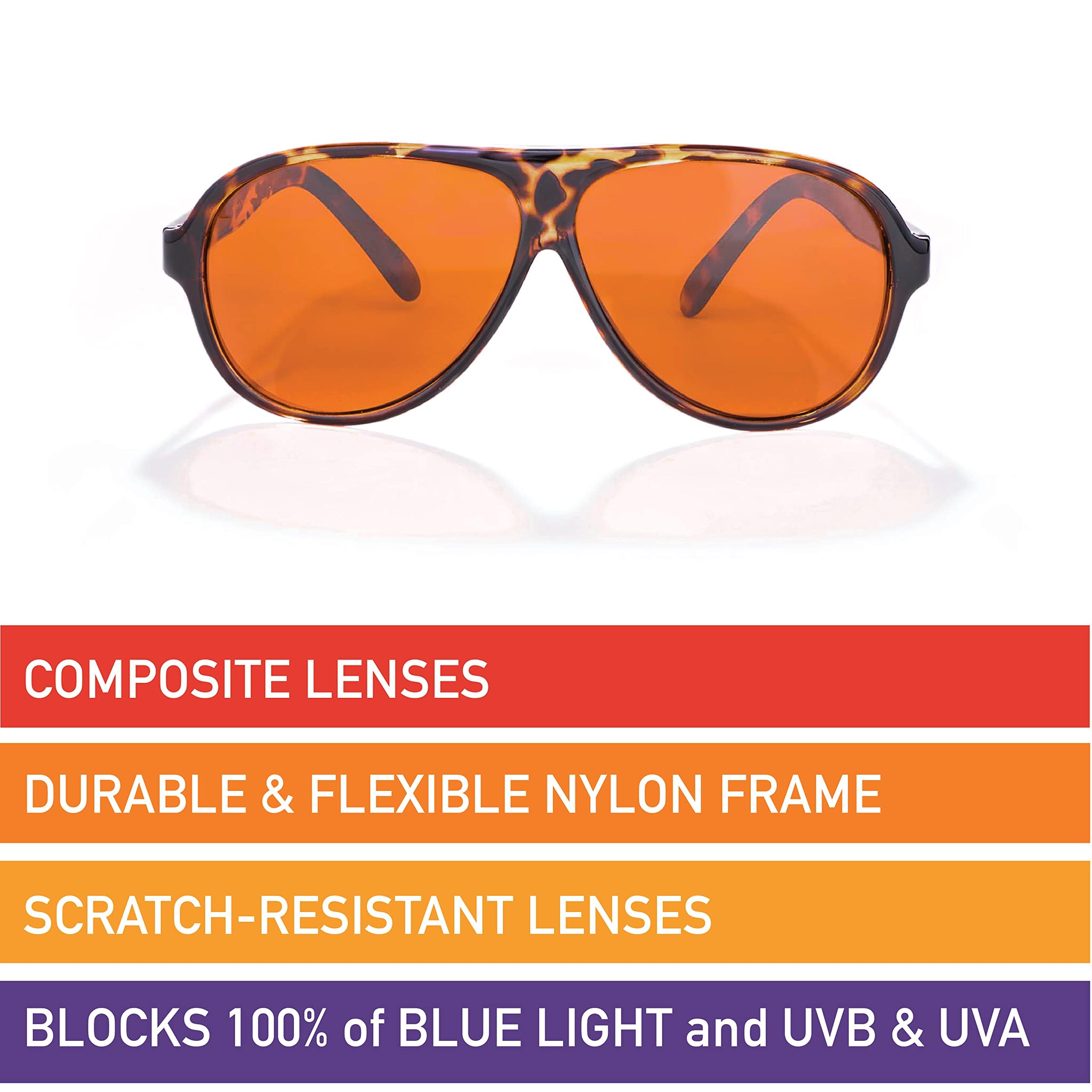 Original Aviator Sunglasses | Retro | Blocks 100% of Blue & UV light | For Men & Women | Reduce Glare & Eye Stress product thumbnail 6