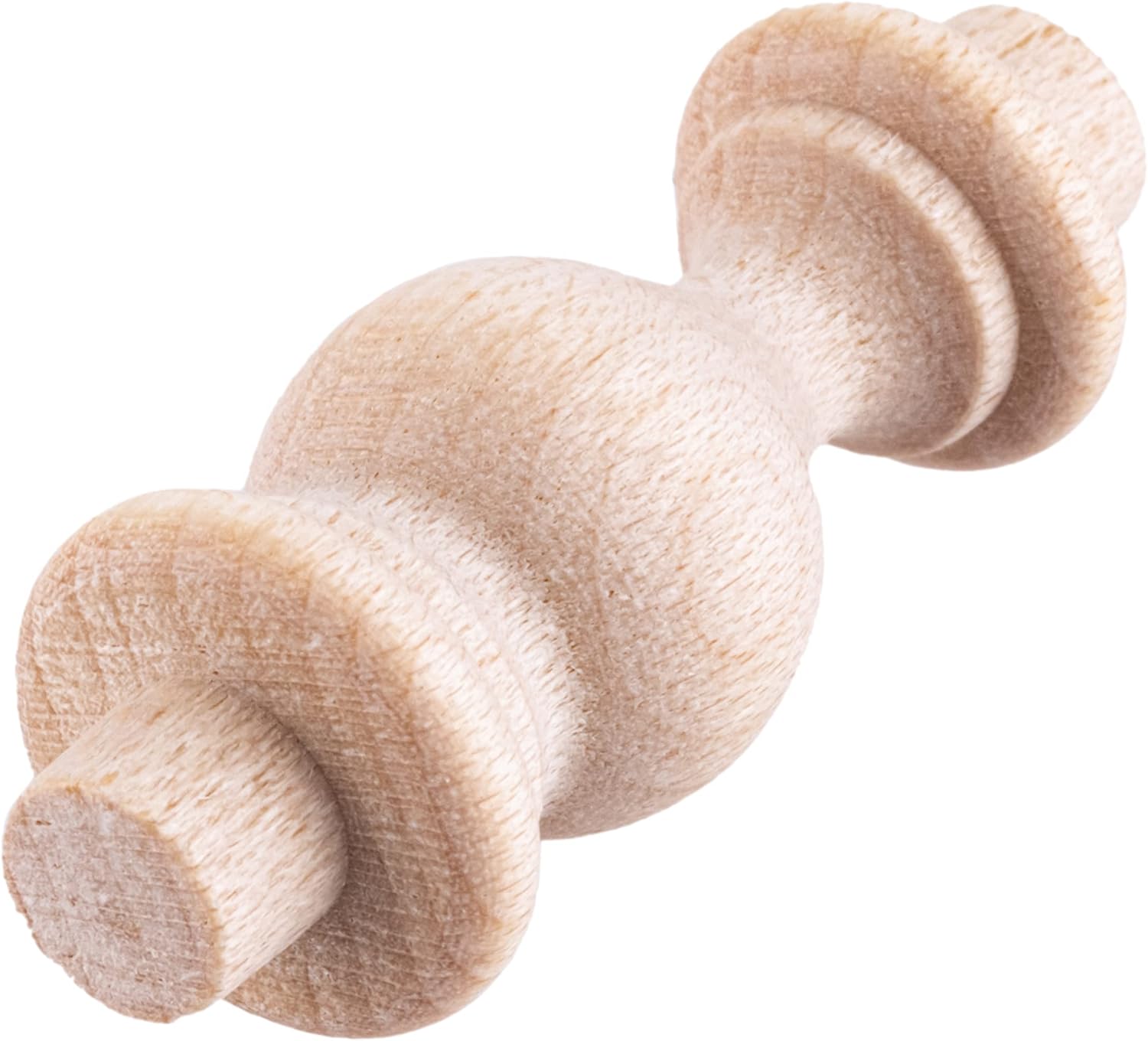 Turned Hardwood Spindles | Pack of 10 | Unfinished Wood Spindle, Unpainted Wooden Spindles for Crafts, Wooden Chair Supply, for House Furniture Restoration | UA-16-BWS