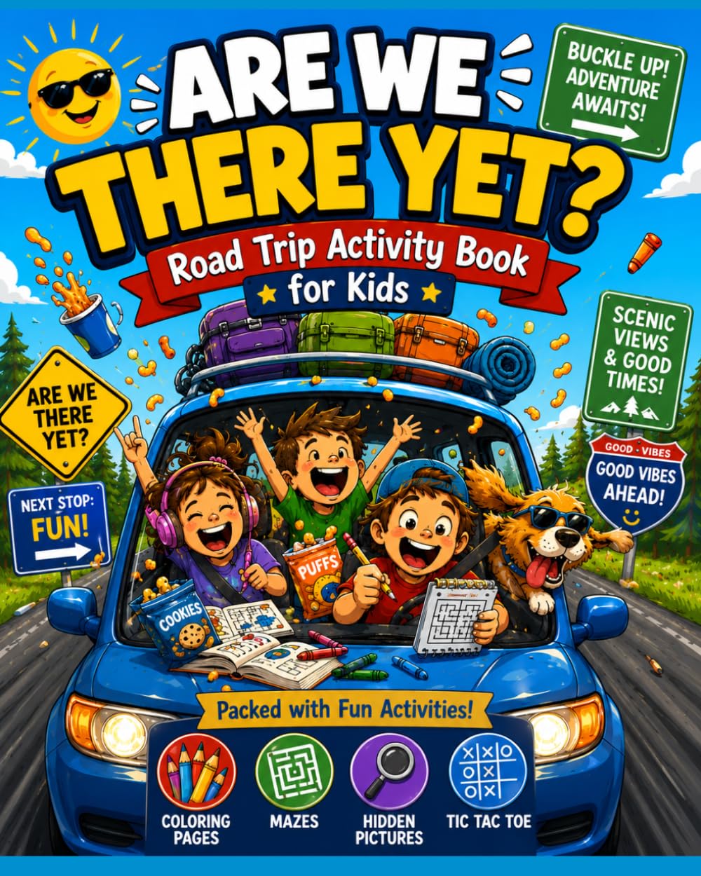 Are We There Yet: A Road Trip Activity Book for Kids