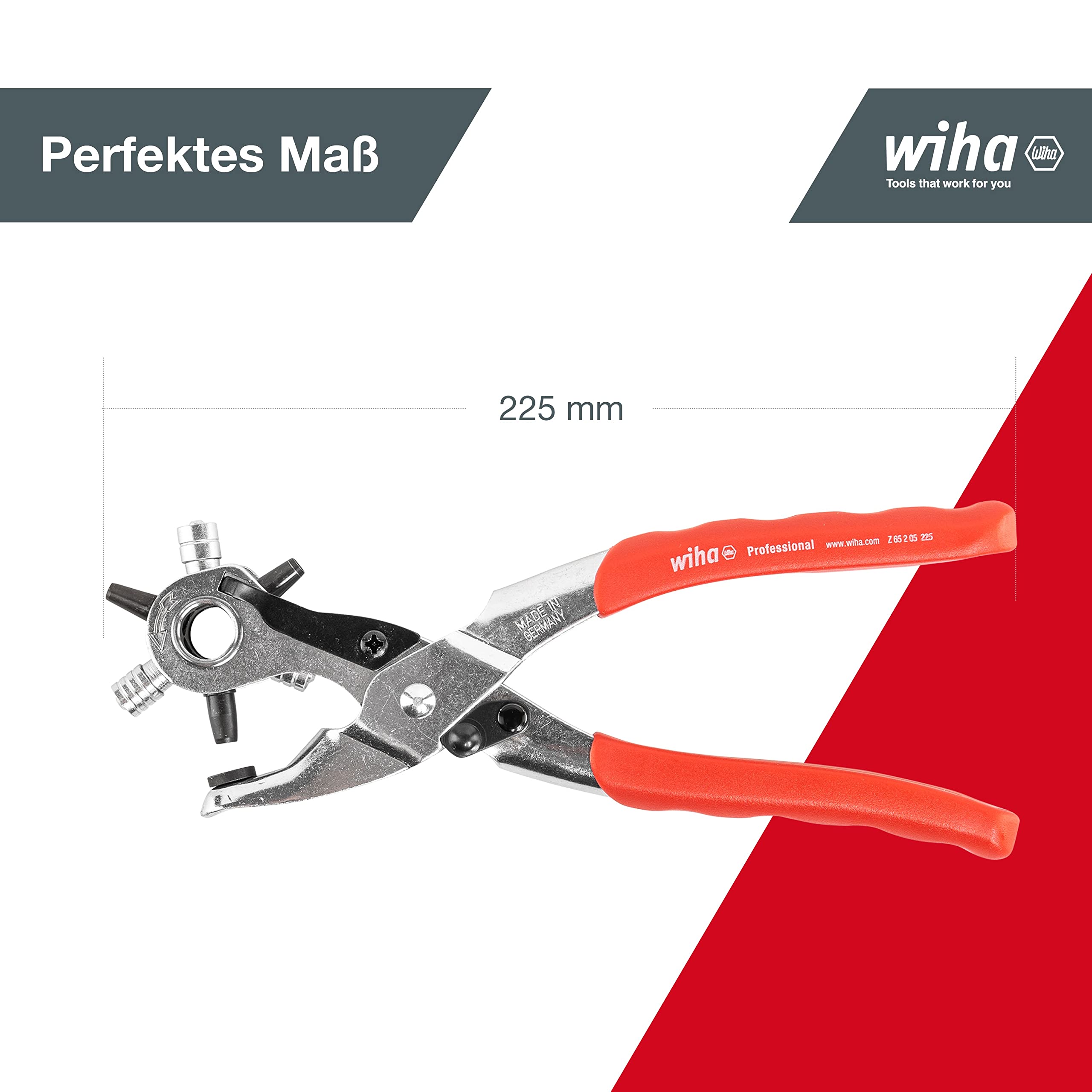 Wiha Z65222505 szczypce do dziurkowania profesjonalne, 225 mm