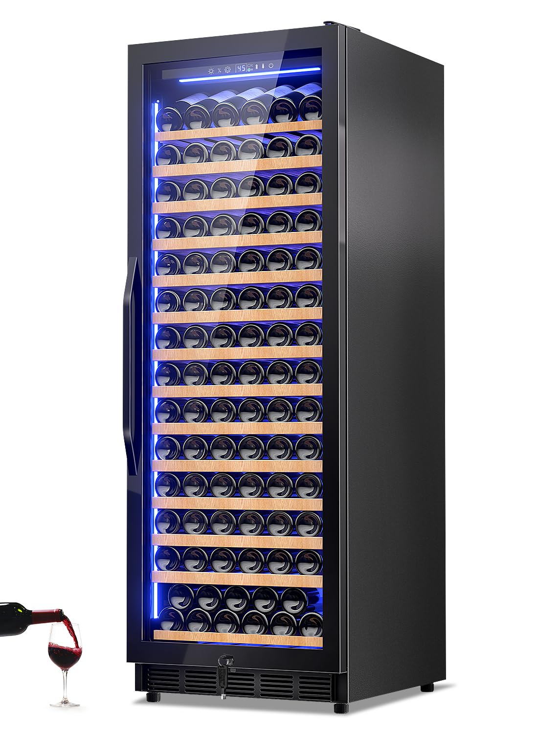 Velivi Velivi-TYWC408S Black Wine Cooler Black