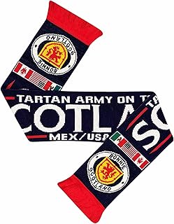 GIFTS 4 ALL Scotland World Cup Football Fans Souvenir Scarf, Tartan Army 2026 On Tour Fans Scarf, Scotland 2026 Football Souvenir, Scottish World Cup Scarves