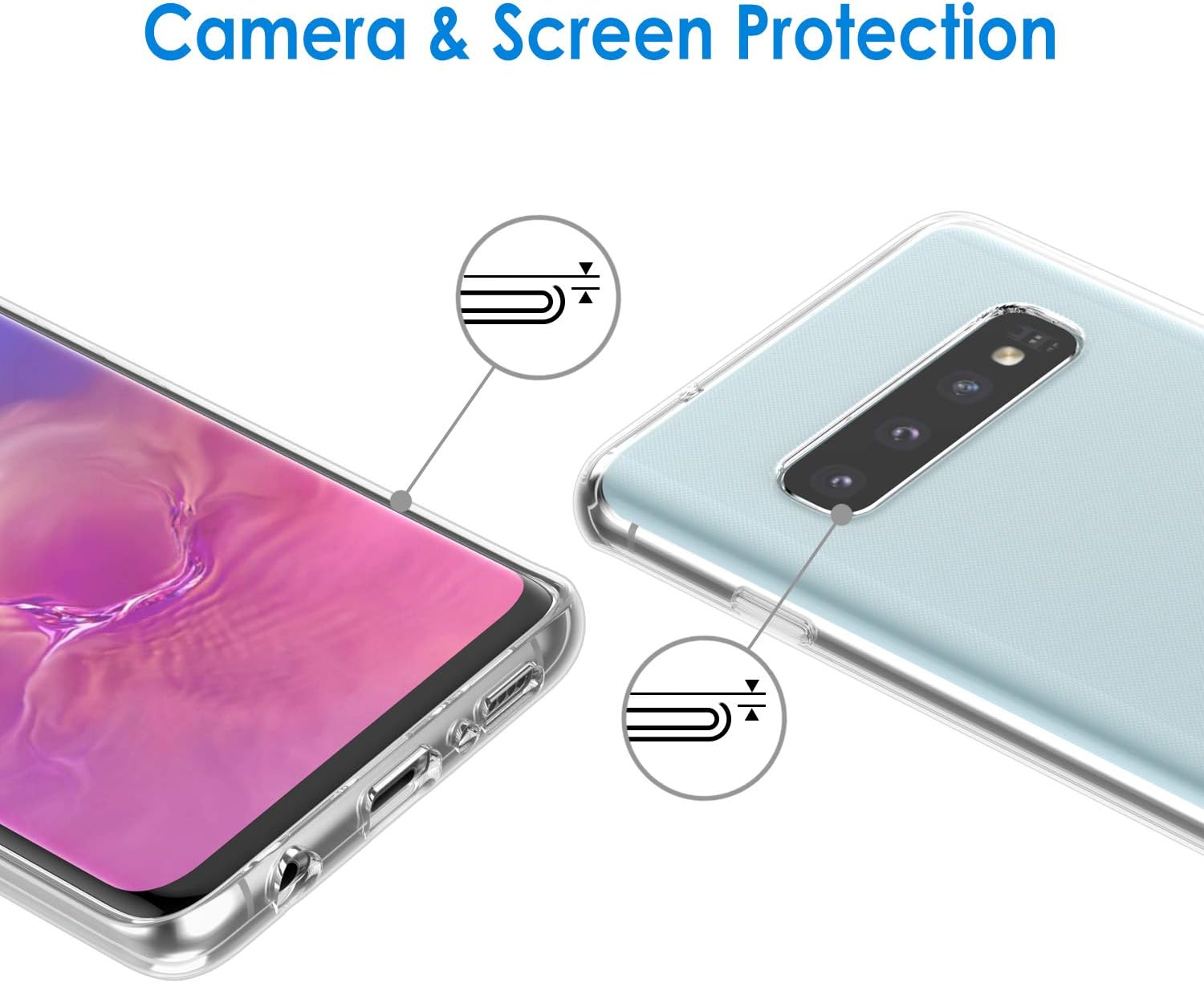 JETech Case for Samsung Galaxy S10, Premium TPU Material, Shock Proof, HD Clear