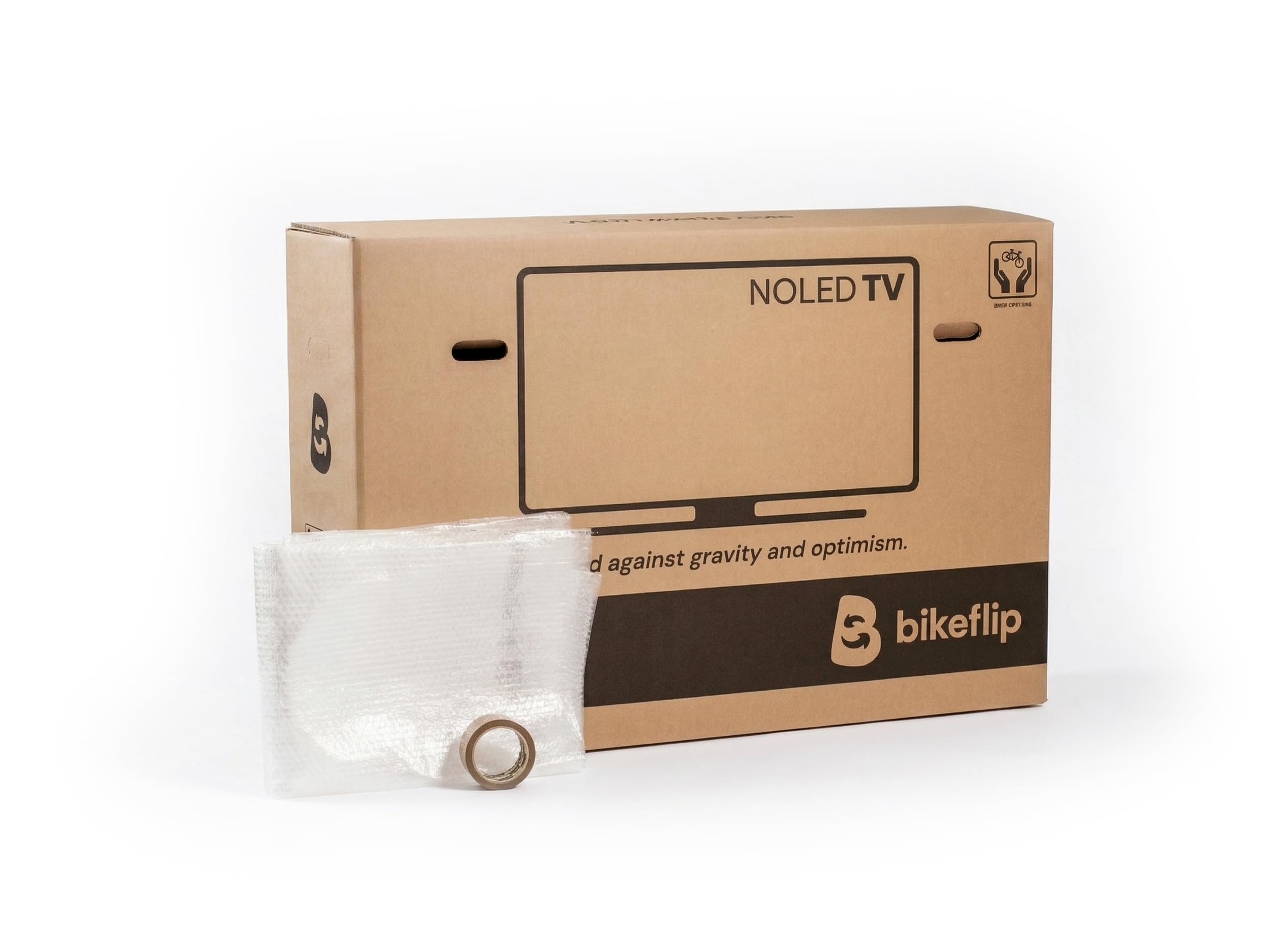 Bikeflip Caja para envío de bicicletas de carreras con montaje rápido, ideal para viajes y transporte mensajero, disponible en tres tamaños (pequeña)