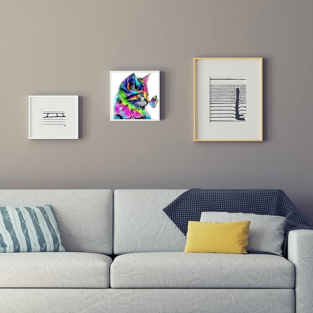 ダイヤモンドペインティングキット 猫と花の風景 90㎝×65cm DAC shugei-chiffon_dai-254