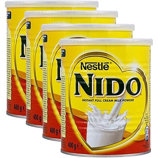 Nidos Creamy Milk Powder 400g Tin Pack of 4