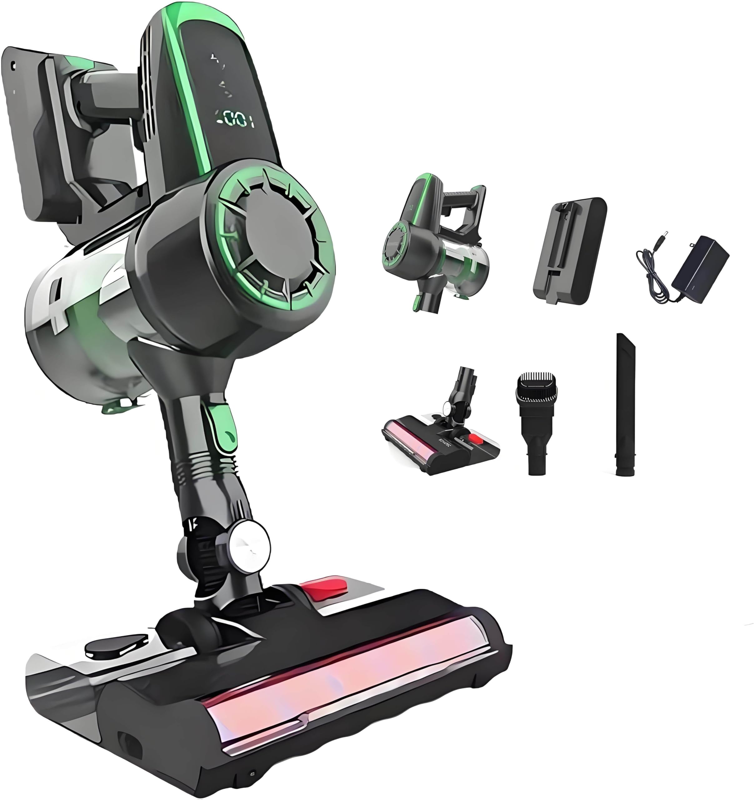 XNZJHPP 240W Electric Pool Table Cloth Cleaner Kit, 22kPa Billiard Brush with Intelligent Dust Removal, 2-Speed Gear for Effective Snooker Cloth Care, Green