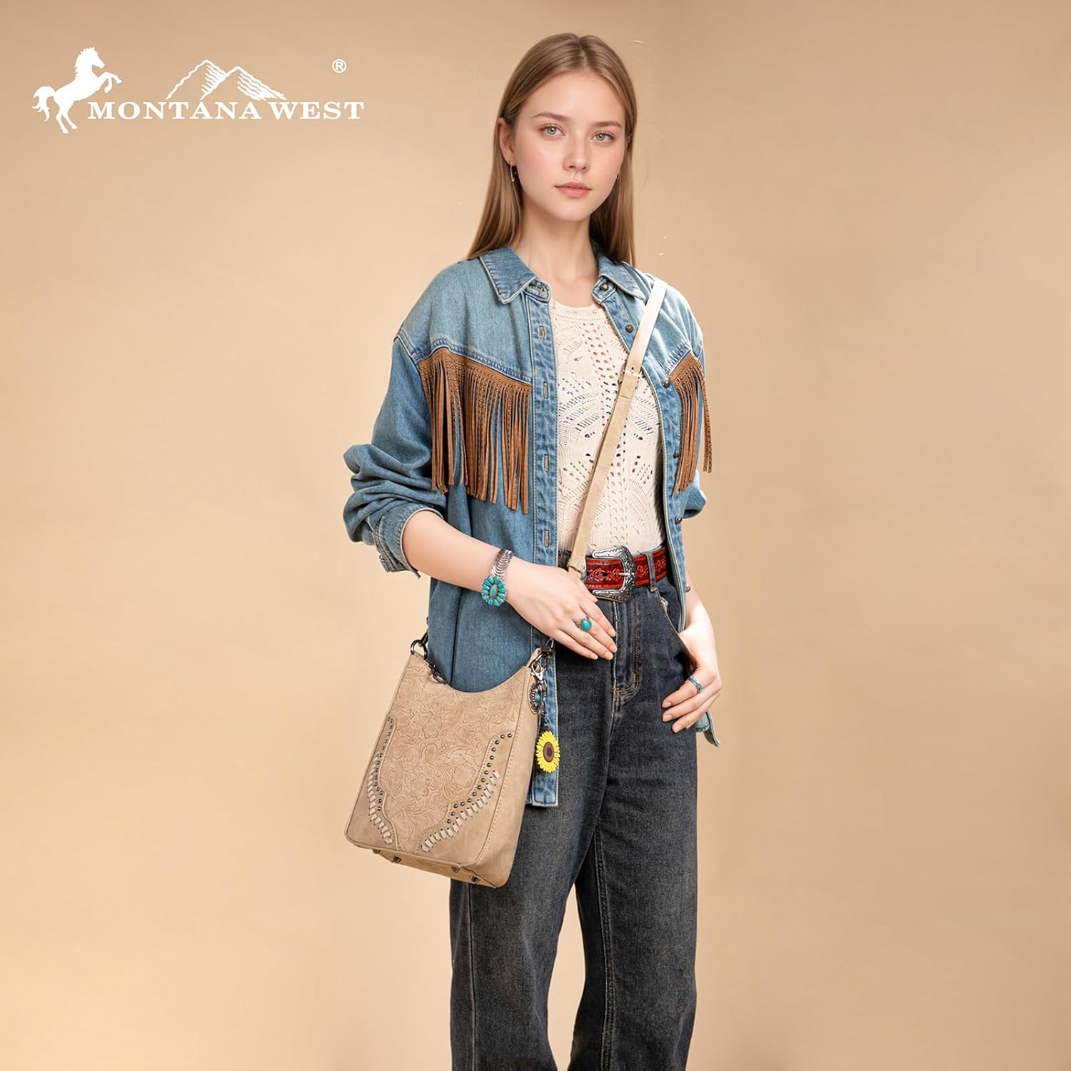 Montana West Shoulder Bag for Women Western Crossbody Tooling Handbags