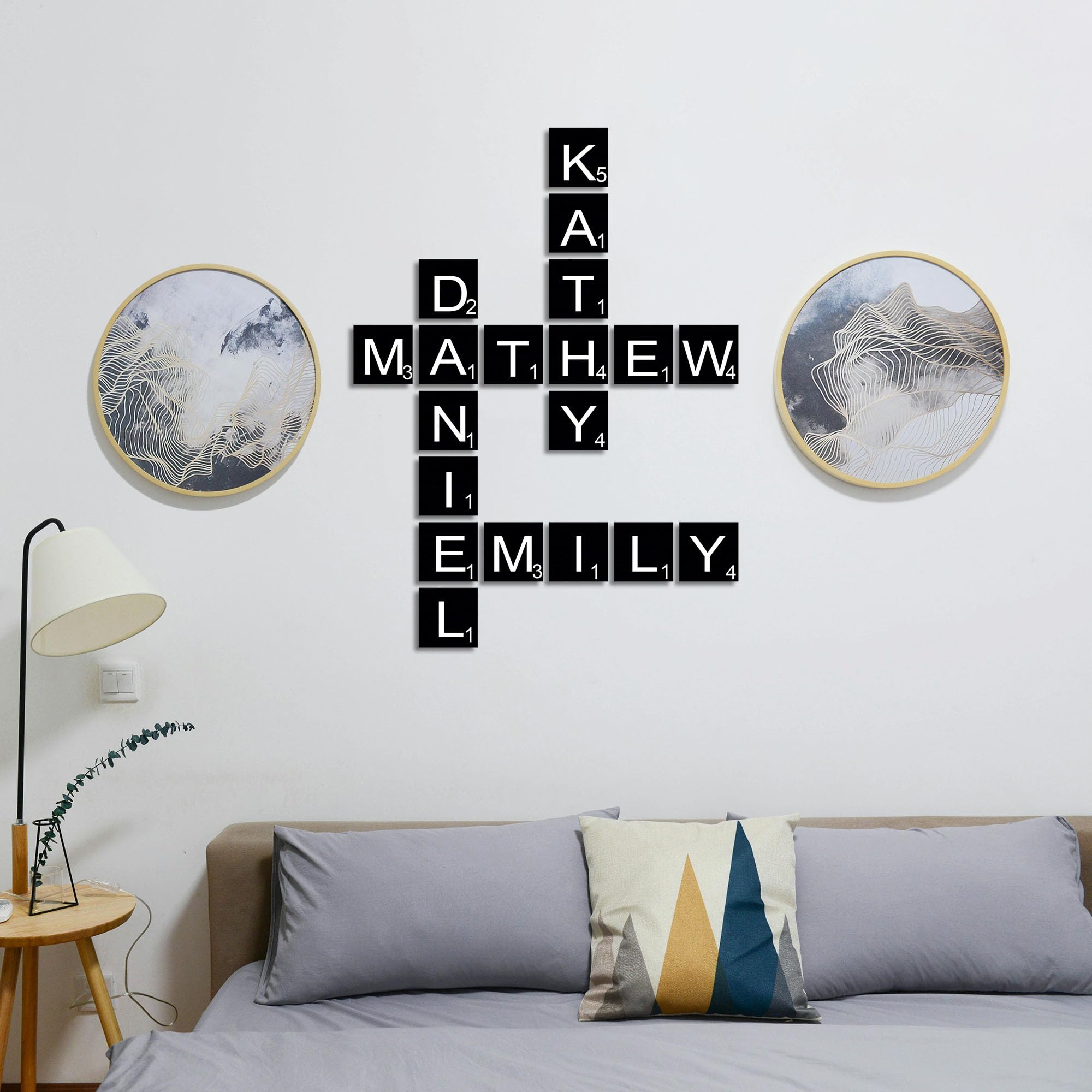 Large Crossword 5 X 5 Tiles, Huge Wooden Ready To