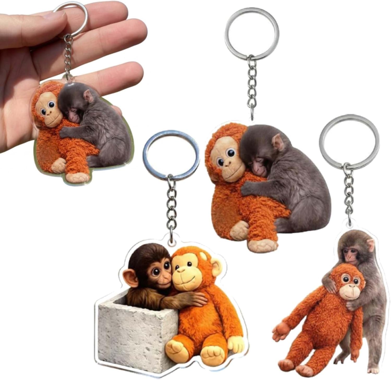 Amazon.co.jp: パンチくん・モンキーを守る アクリルキーホルダー 目を