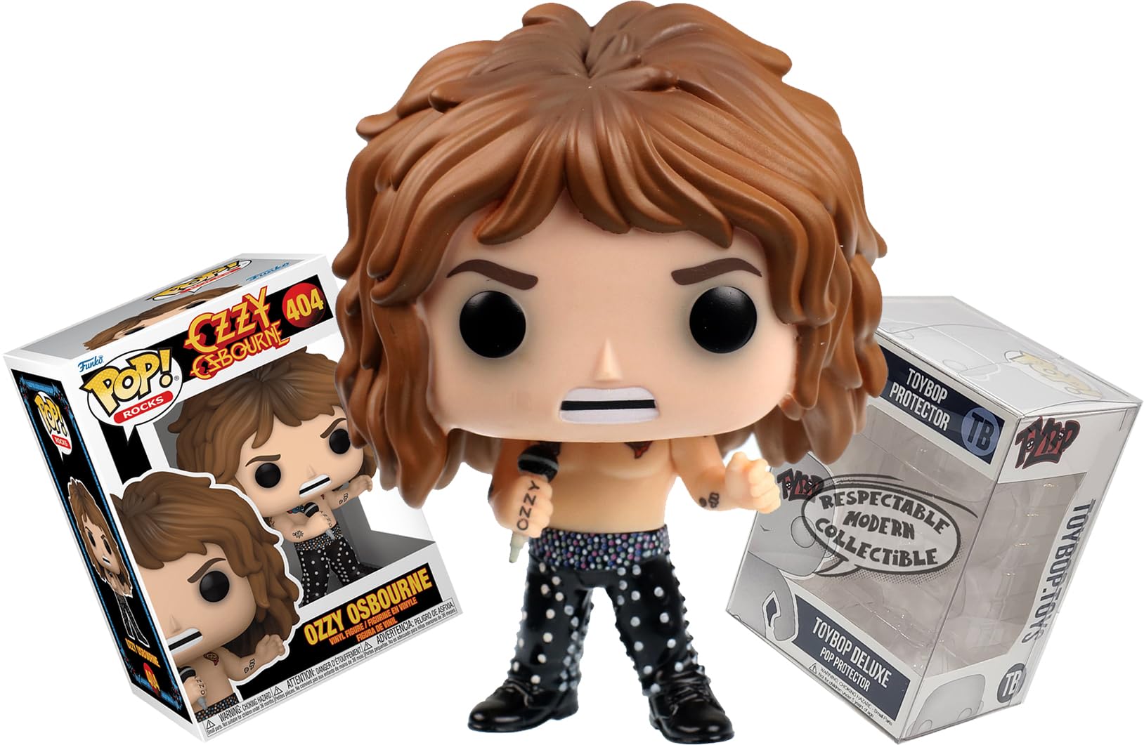 Amazon.com: Funko Ozzy Osbourne Shirtless 1989 + ToyBop Protector
