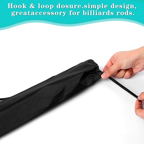 Miniatura 5 de Estuche de transporte para taco de billar, bolsa de almacenamiento de billar, estuche negro para taco de billar de 35 pulgadas