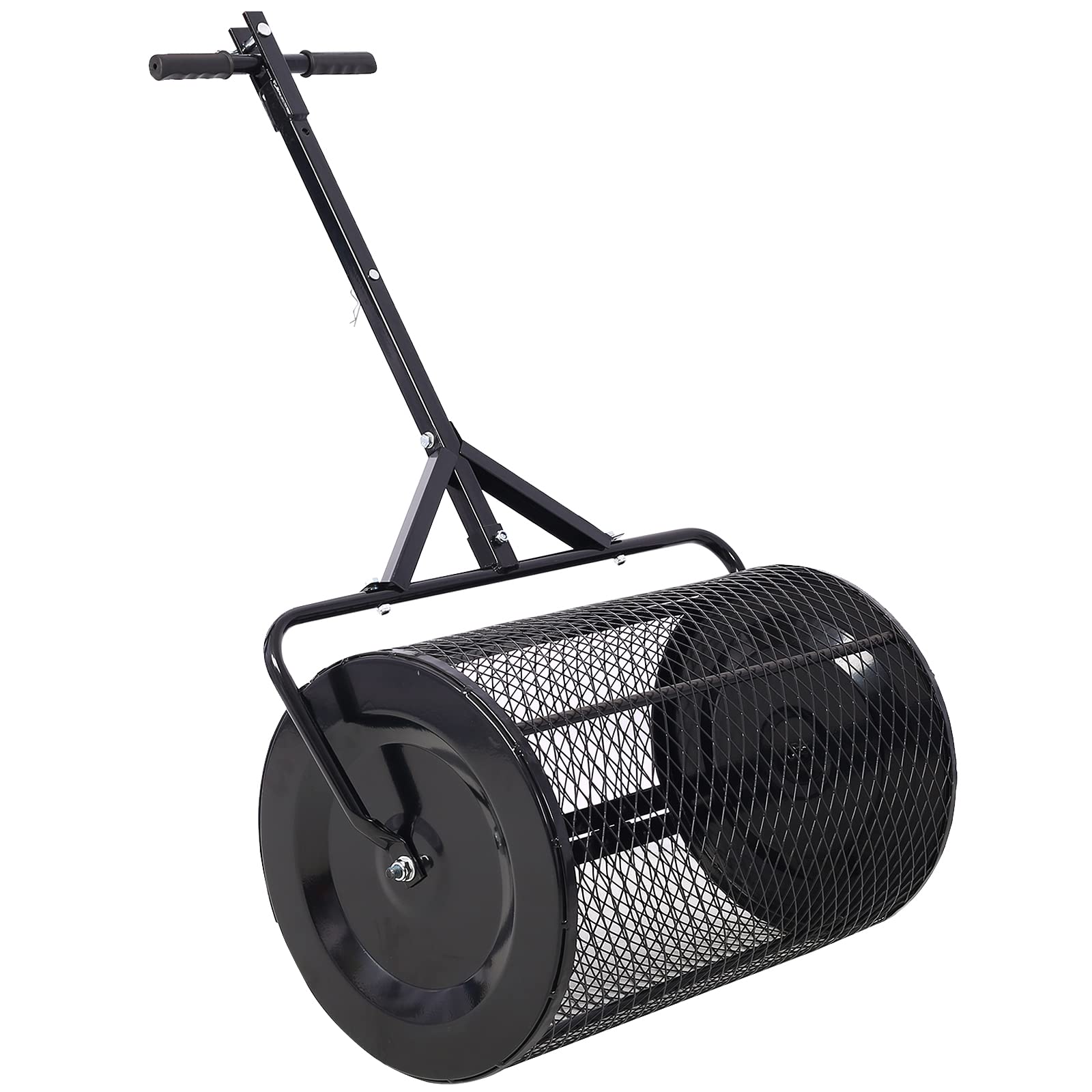 Spandiconcime per Torba da 36", spandiconcime per Compost 2 in 1 con ATV e Maniglia a T per la Cura del Prato e del Giardino