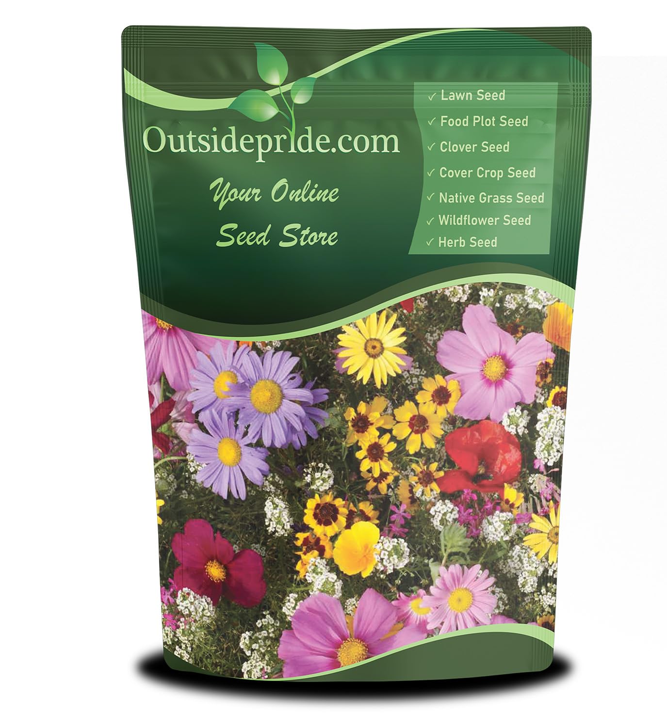 Outsidepride Annual Sun Wild Flower Seed Mix - 1 lb Premium Blend of Annual Wildflower Seeds for Sunny Locations, Vibrant & Easy-to-Grow, Attracts