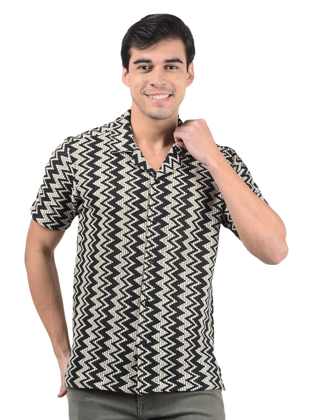 numero uno Men's Striped Slim Fit Shirt-picture-24