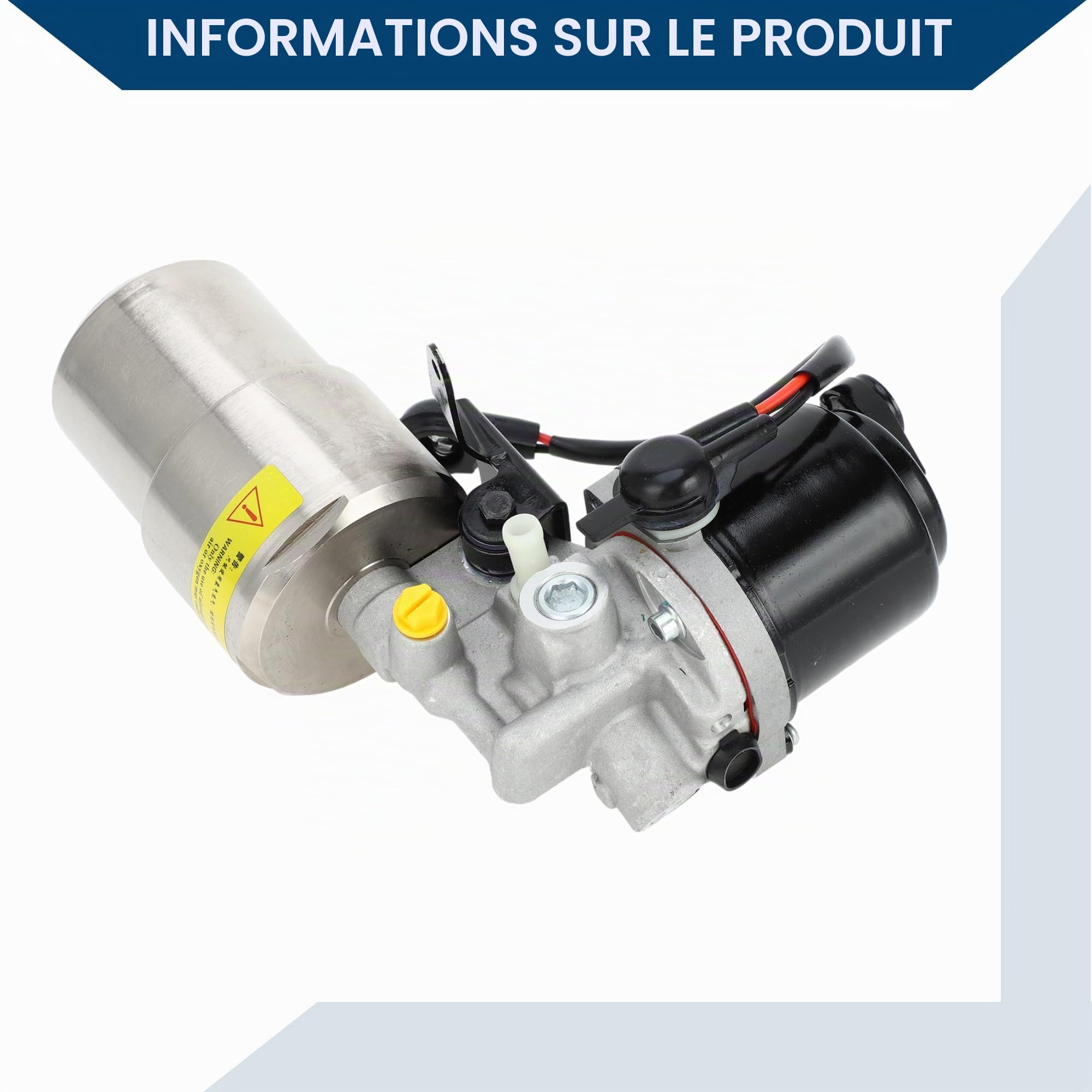 No.MN102843 Pompe de Frein ABS Hydraulique de Renfort pour Mitsubishi Pajero 3 pour Mitsubishi Pajero 4/1 Pièce Noir Argenté