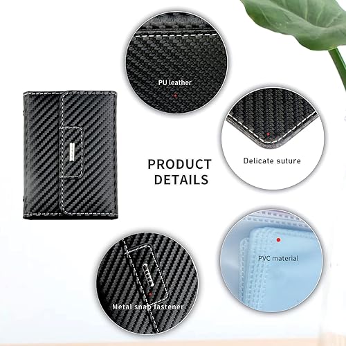 Miniatura 6 de XIDAILINENG-TIYI Soporte para tarjetas de crédito, soporte para tarjetas de crédito y cartera para tarjetas de crédito para hombres y mujeres, cada