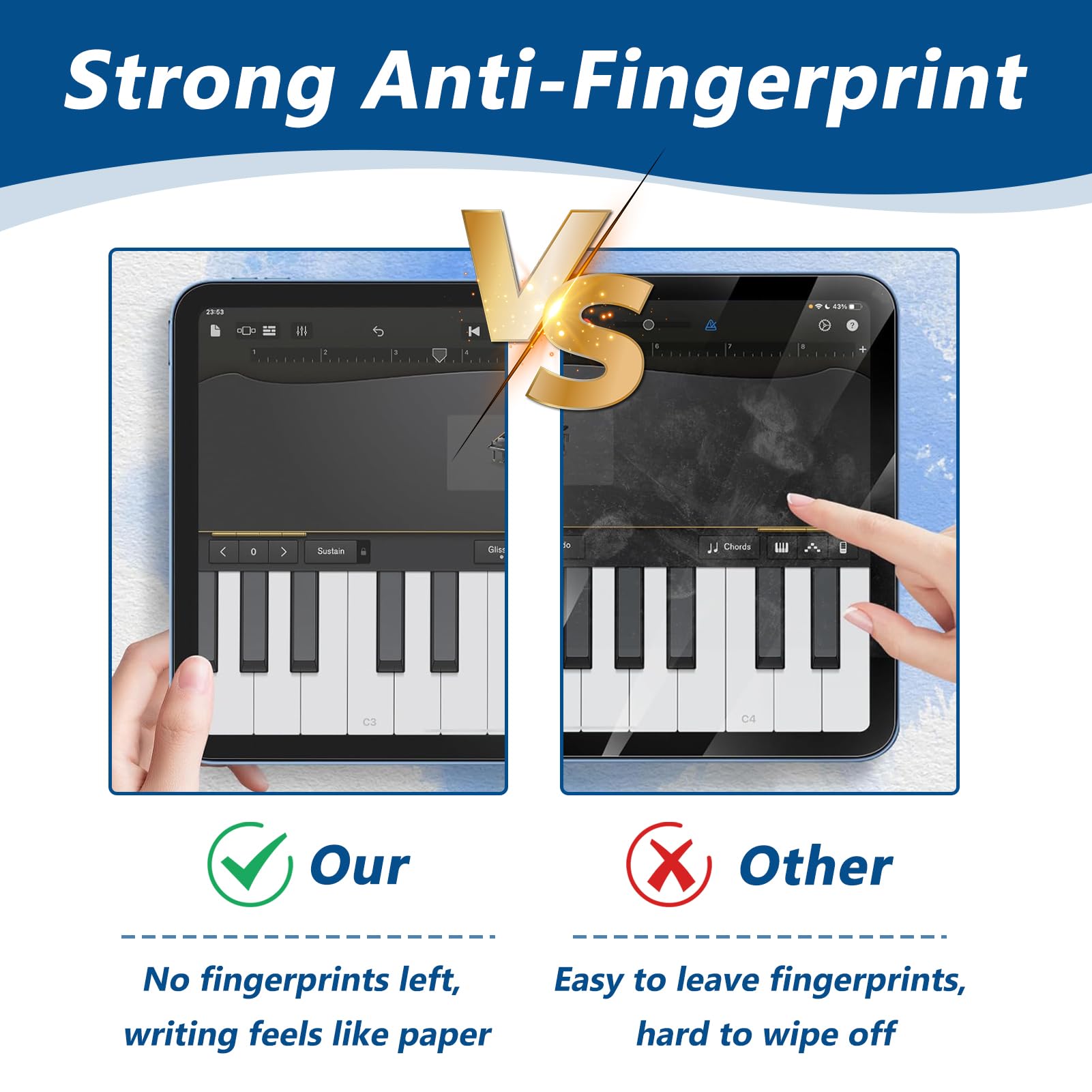 2 Pellicole Protettive Effetto Carta Per IPad 10ª Gen - Antiriflesso, Compatibile Con Apple Pencil, 10.9 Pollici - Foto 5