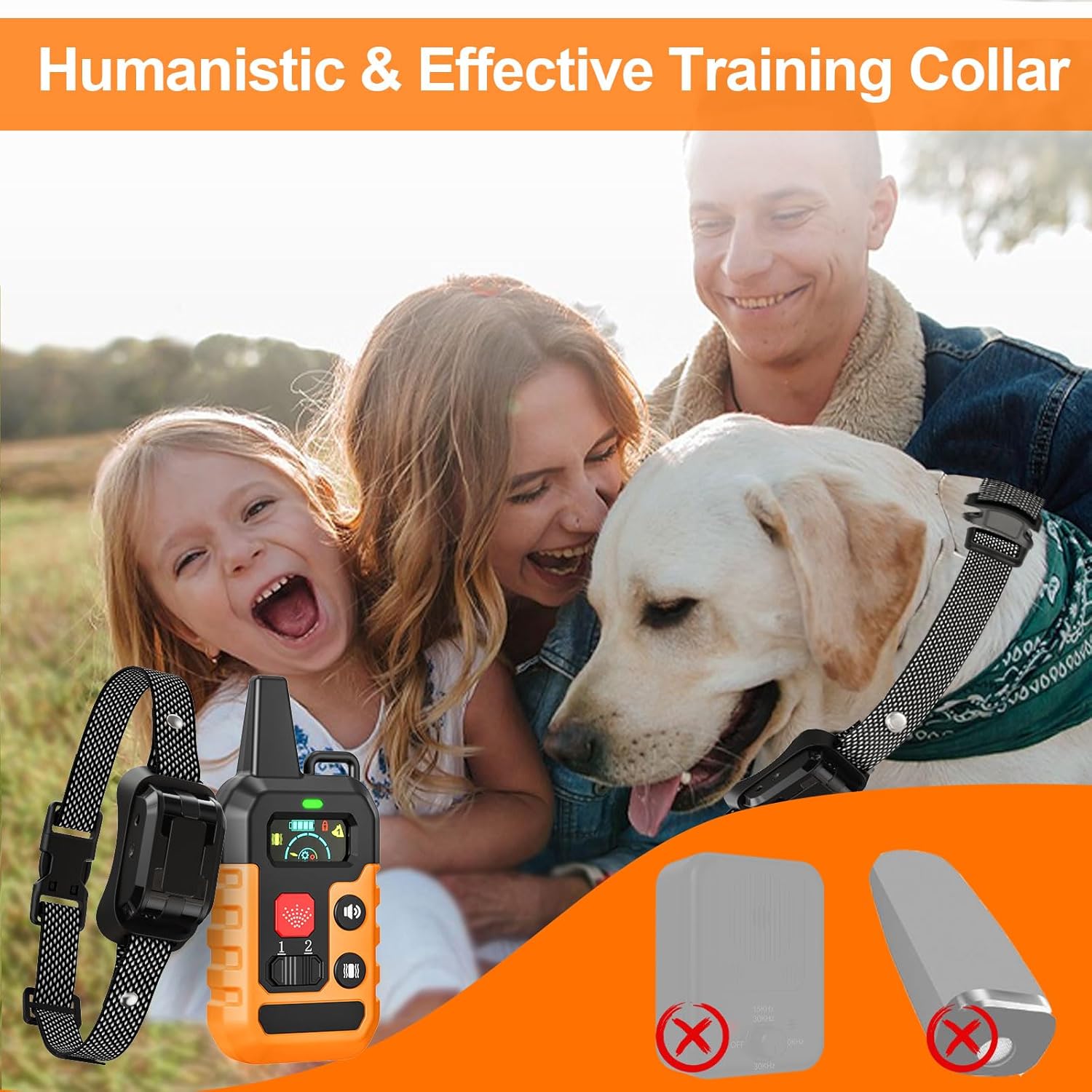 Citronella Training Collar for Dog [1* Citronella Refill] Spray Dog Collar with Beep/Vibration/Spray 4 Mode & 6 Adjustable Sensitivities, IPX7 Waterproof Dog Collar for L/M/S Dogs