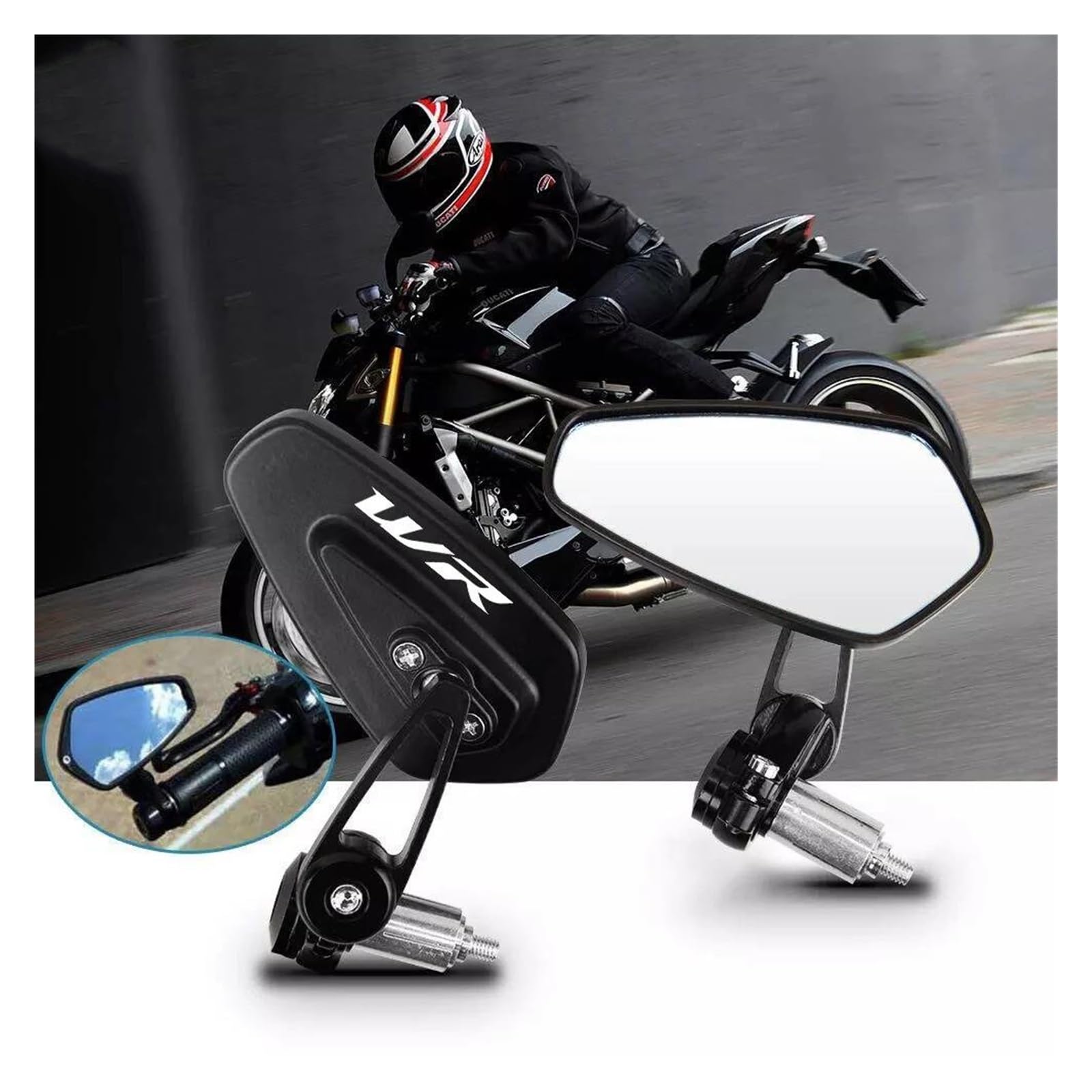 Rétroviseurs De Guidon Pour Yamaha WR250F, WR250R, WR250X, WR450F, WR 250, 450, 250F, 450F