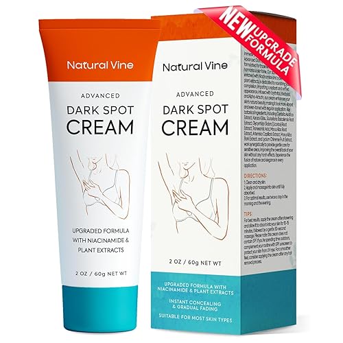 Natural Vine Corrector de manchas oscuras removedor de manchas oscuras para rostro y cuerpo en 4-8 semanas, ocultación instantánea y envejecimiento,