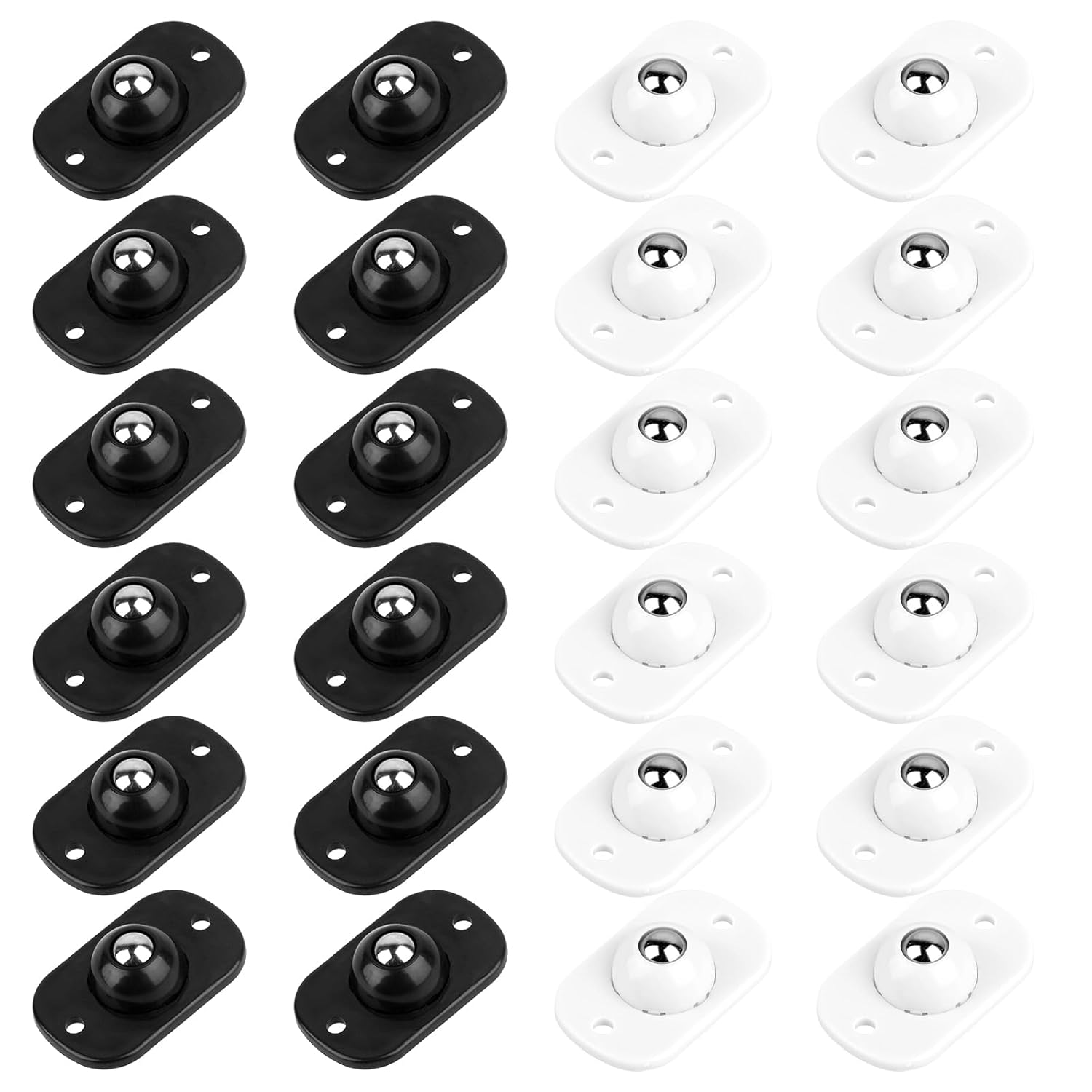 24 Pcs Self Adhesive Mini Caster Wheels Appliance Sliders 360° Swivel Mini Appliance Rollers Smooth Rotation Appliance Ball Sliders Universal Wheel Transfers for Small Furniture Kitchen Appliances