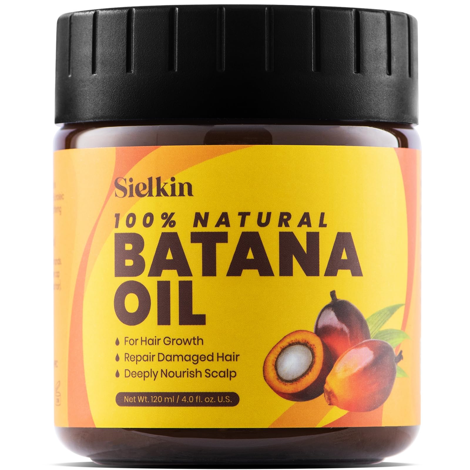Batana Oil for Hair Growth, Unrefined Pure Hair Growth Oil from Honduras, 100% Authentic and Organic Approved by Dr. Sebi, Daily Use for Hair and Scalp Care, for All Hair Type, 4 Fl Oz Unscented 4 Fl Oz (Pack of 1)