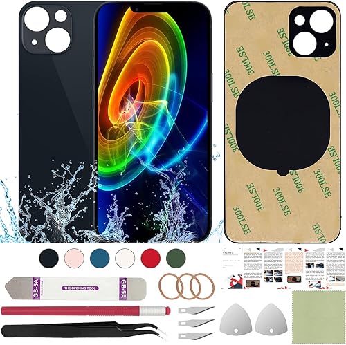 Miniatura 58 de Reemplazo de la cubierta de cristal trasera trasera compatible con iPhone 12 de 6.1 pulgadas + herramientas profesionales (verde)