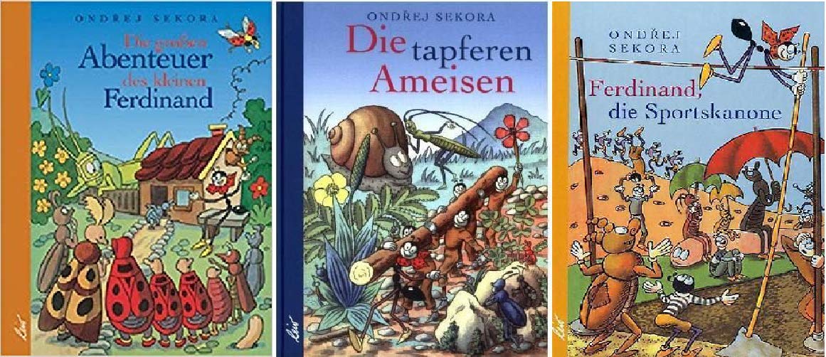 NN. Kindergeschichten der kleinen Ameise Ferdinand Band 1-3" 1. Die großen Abenteuer des kleinen Ferdinand + 2. Die tapferen Ameisen + 3. Ferdinand die Sportskanone