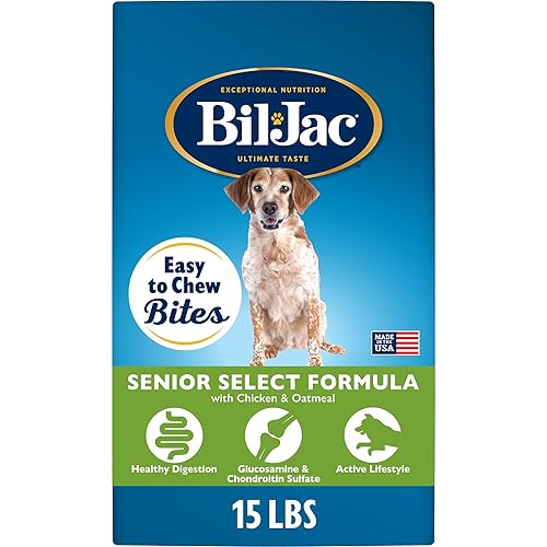 Bil-Jac Senior Select Dry Dog Food, Chicken & Oatmeal Recipe,