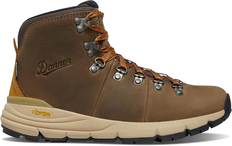 Botas de senderismo Danner Mountain 600 para mujer: parte superior de gamuza resistente al agua, forro transpirable, plantilla de triple densidad y suela de tracción Vibram | Parte superior de gamuza duradera, forro transpirable, plantilla de triple densidad y suela con tracción Vibram