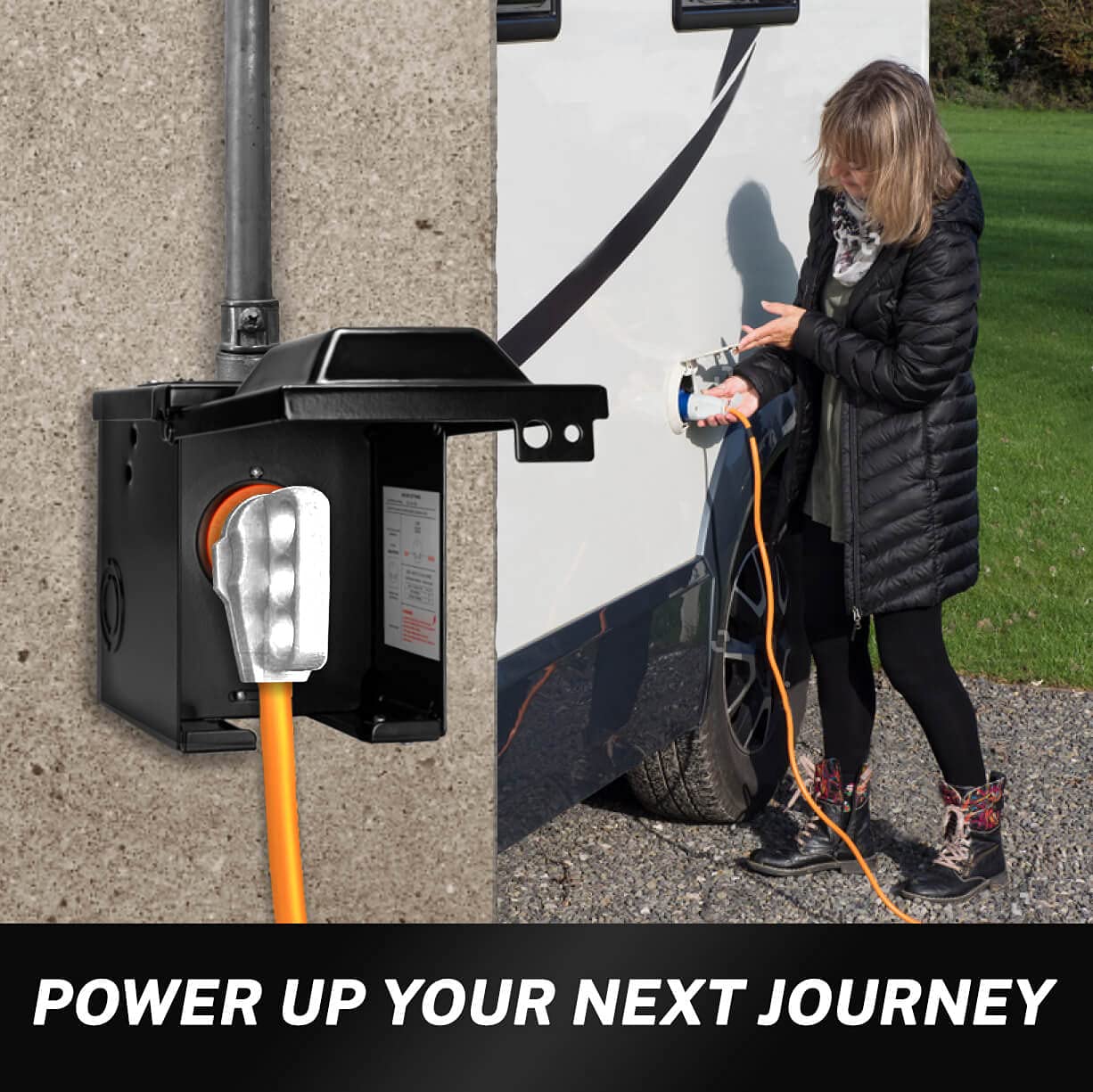 Buy Carmtek 30 Amp RV Outlet Box 125 Volt Enclosed Lockable Nema TT