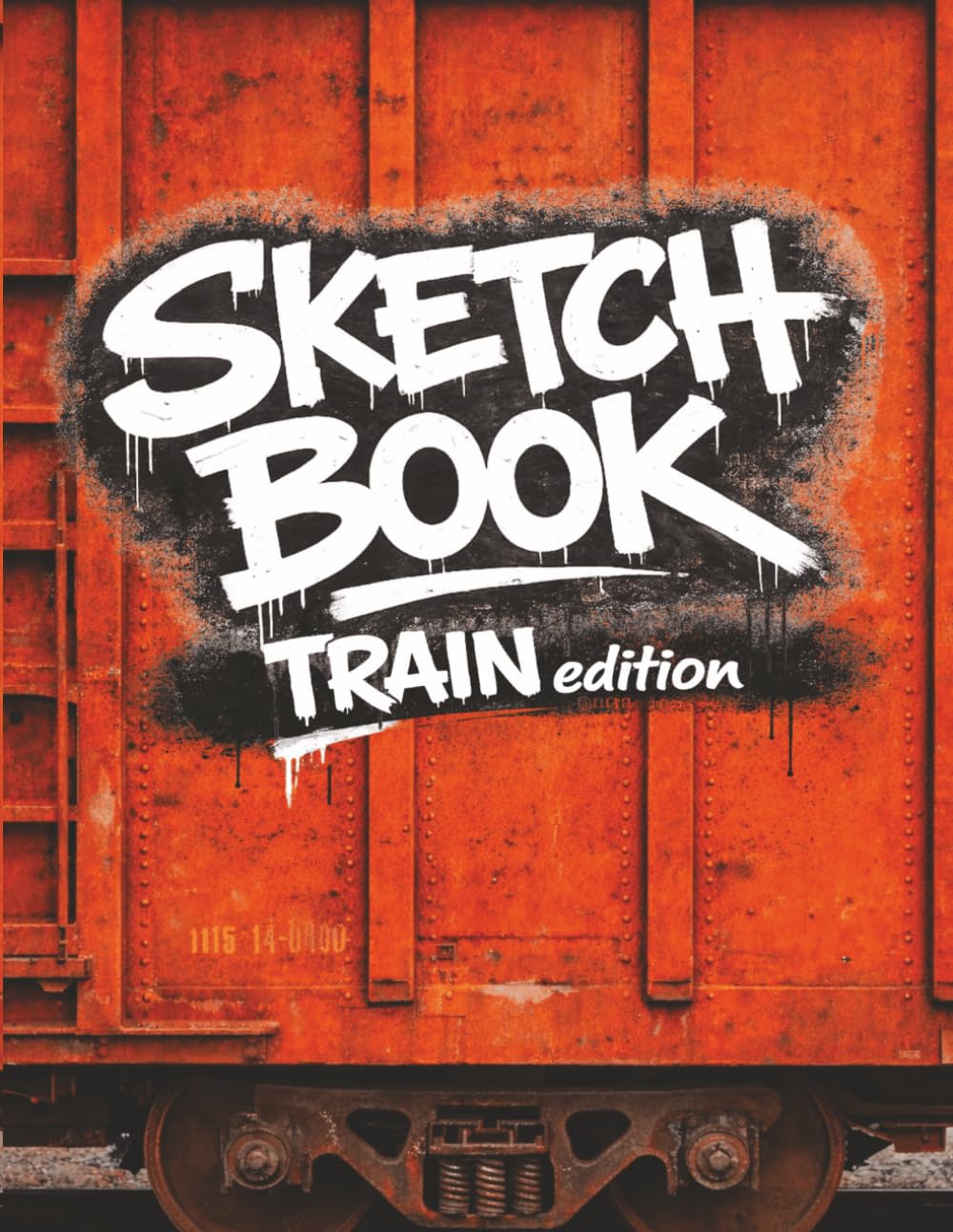 Graffiti Train Sketchbook: 75 Blank Train Outlines Single-Sided – 150 Pages Blackbook for Bombing Practice (Urban Canvas Series)