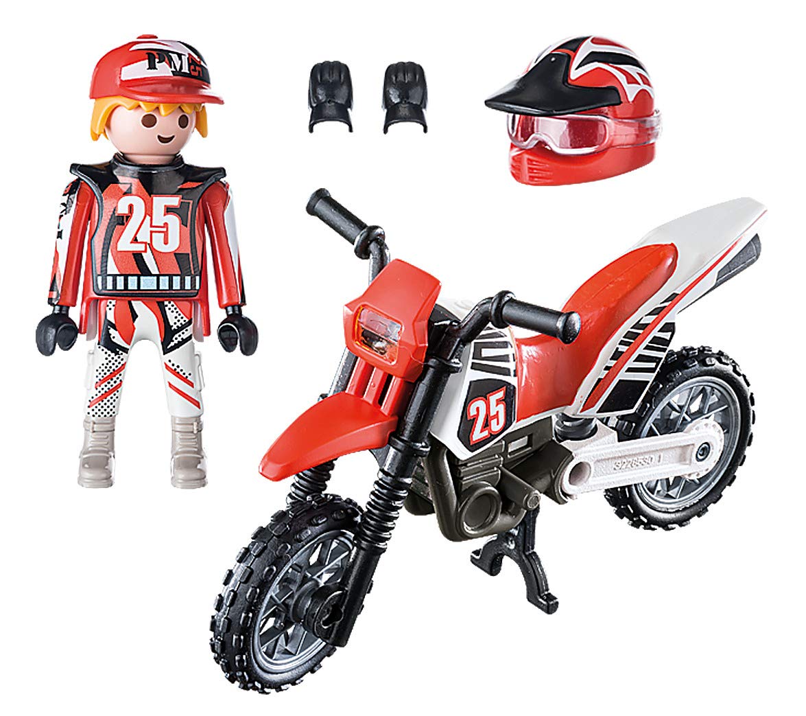 特殊トレーラー 「playmobil プレイモービル」 3935 Amazon.com: PLAYMOBIL Special Plus 9357 Motocross Driver