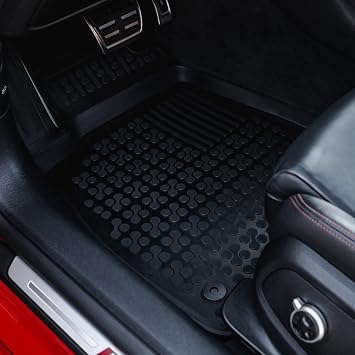 MOTOS Beige Rubber Car Floor Mat Fits Mercedes-Benz E-Class W211 2002-2009 Improve Your Travel Comfort with Non-Slip Mat Car - All-Weather Car Floor Mats Protection Against Dirt