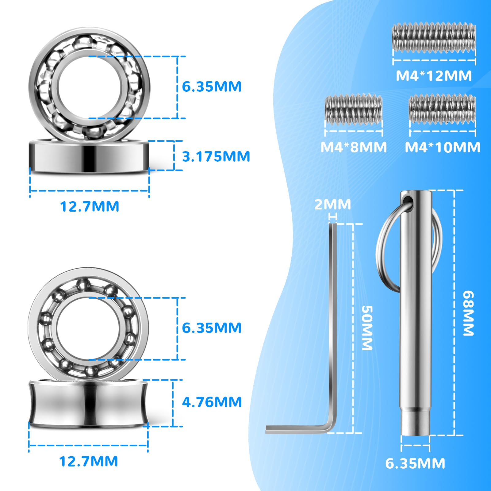 Pack Accessoires Yo-Yo Complet - Roulements Sans Réponse, Axes, Outil Démonte - Pour Yo-Yo Trick Et Débutant