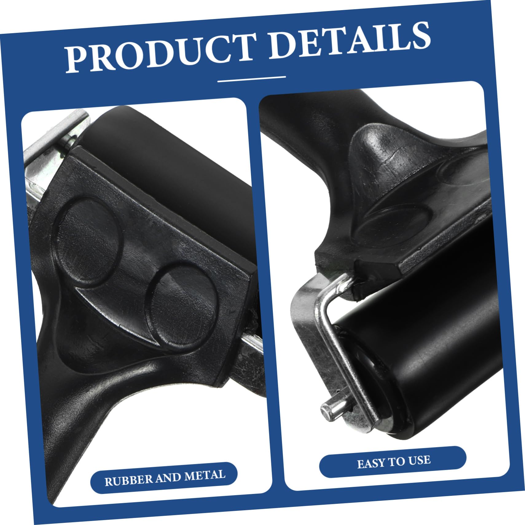 CIMAXIC Ink and Stamping Tools 15cm x 6cm Black Printing Roller with Metal Frame