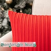 Vista 356 de UGASA - Juego de 2 fundas de almohada de terciopelo a rayas, funda decorativa para cojín con cremallera oculta para el hogar, sofá, dormitorio